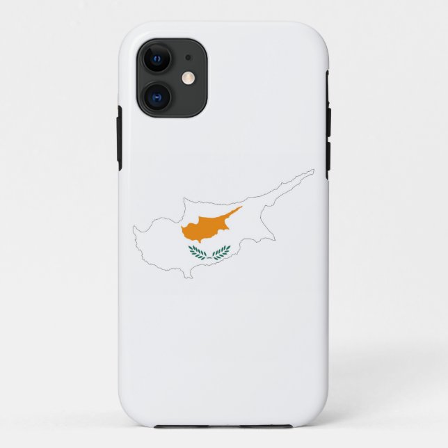 cyprus country flag map shape silhouette symbol Case-Mate iPhone case (Back)