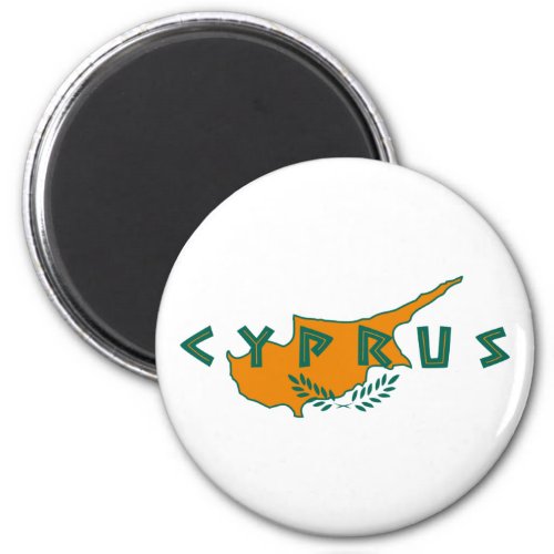 cyprus country map flag travel symbol nation  magnet