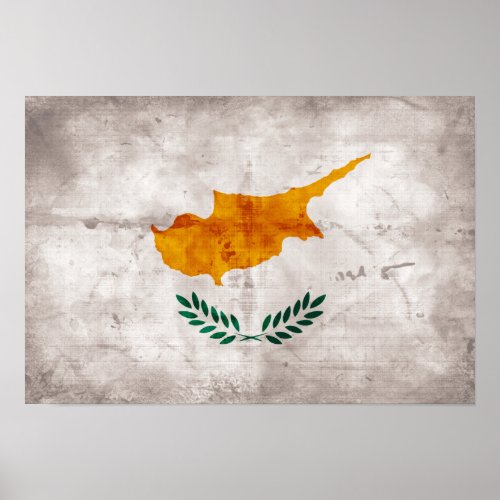 Cyprus Cypriot Flag Poster