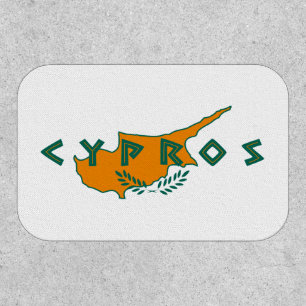 Cyprus cypros country flag text symbol greek trave patch