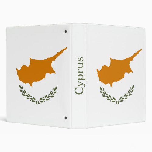 Cyprus Flag 3 Ring Binder