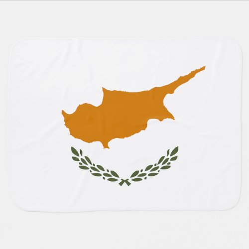 Cyprus Flag Baby Blanket