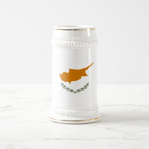 Cyprus Flag Beer Stein
