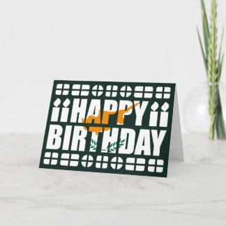 Cyprus Flag Birthday Card