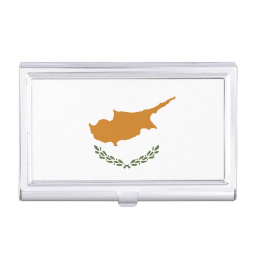 Cyprus flag business card case