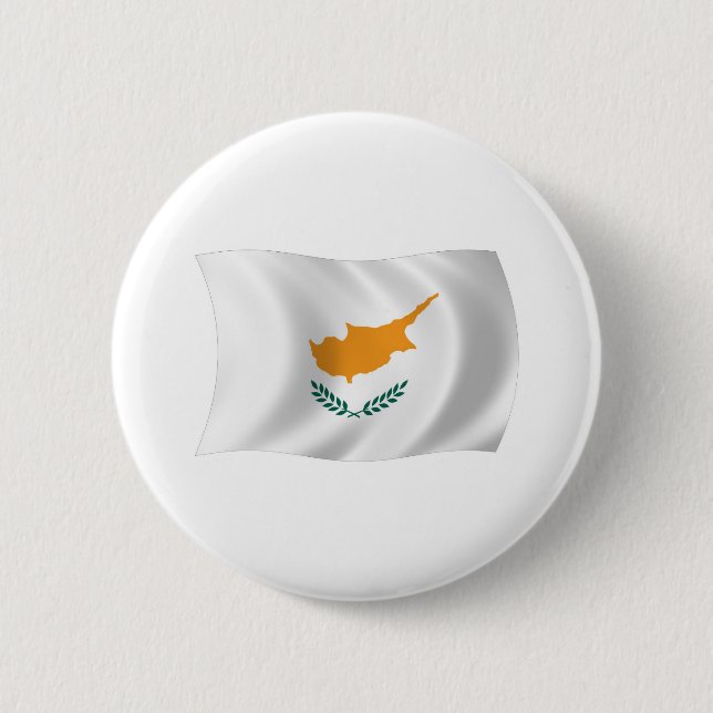 Cyprus Flag Button (Front)