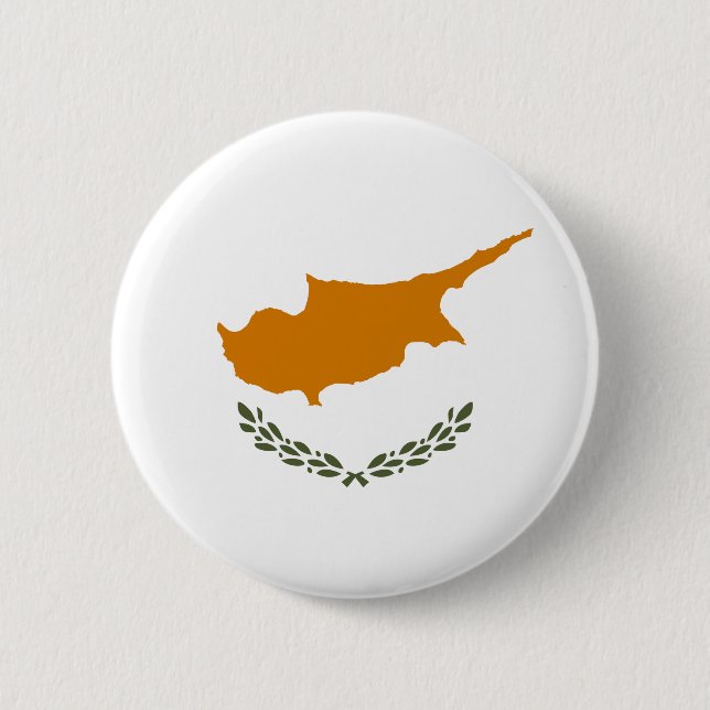 Cyprus Flag Button (Front)
