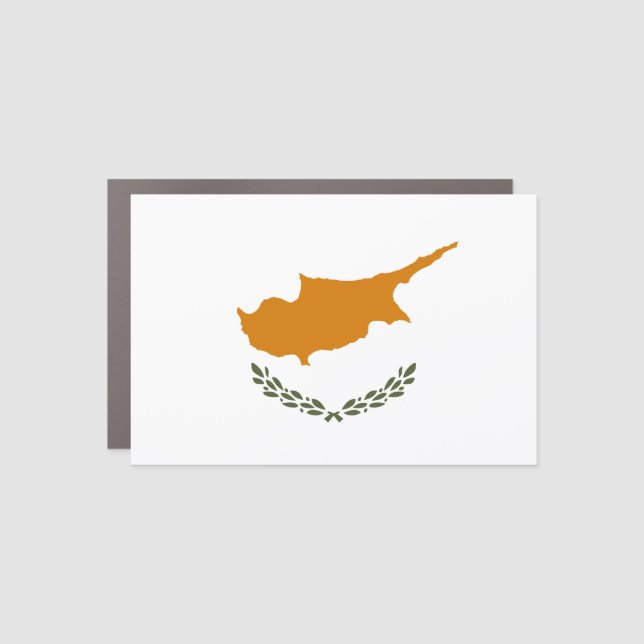 Cyprus Flag Car Magnet (Front)
