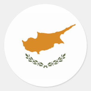 Cyprus Flag Classic Round Sticker