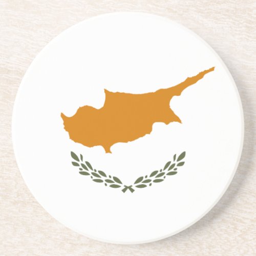 Cyprus Flag Coaster
