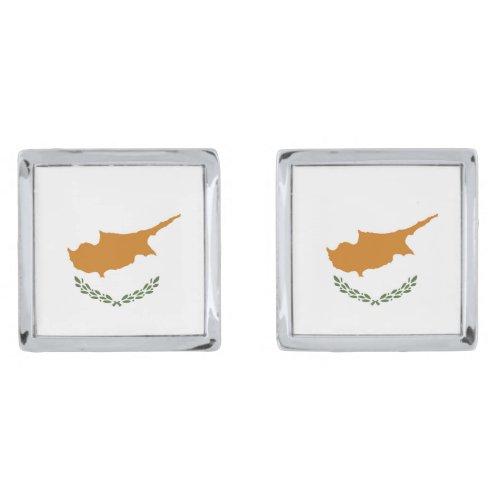 Cyprus flag cufflinks