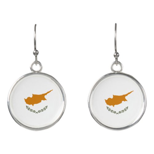 Cyprus Flag Earrings