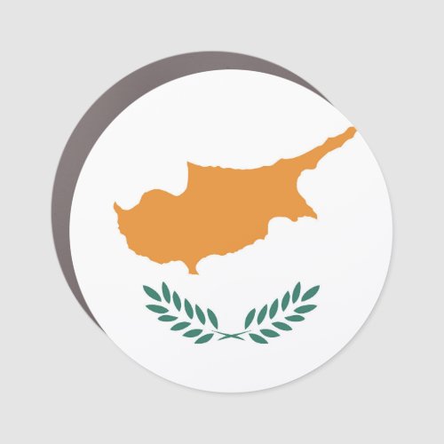 Cyprus Flag Emblem Car Magnet