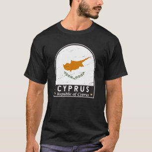 Cyprus Flag Emblem Distressed Vintage T-Shirt