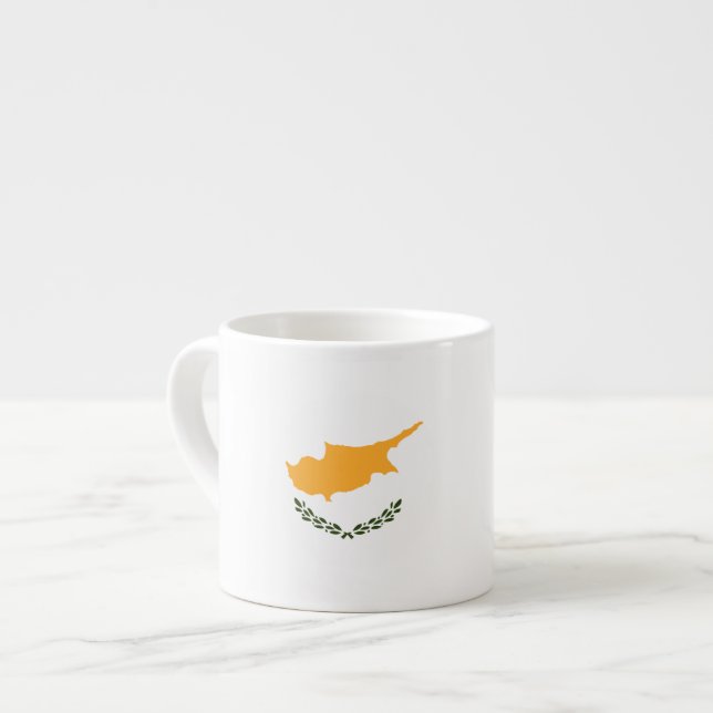 Cyprus Flag Espresso Cup (Front Left)