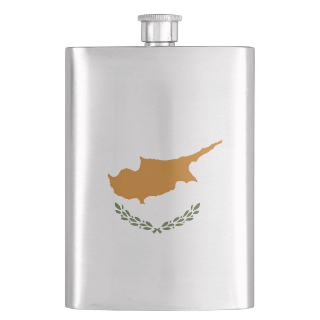 Cyprus flag flask (Front)