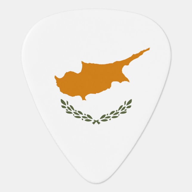 Cyprus Flag Guitar Pick (Front)