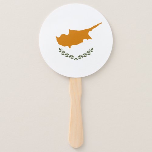 Cyprus Flag Hand Fan