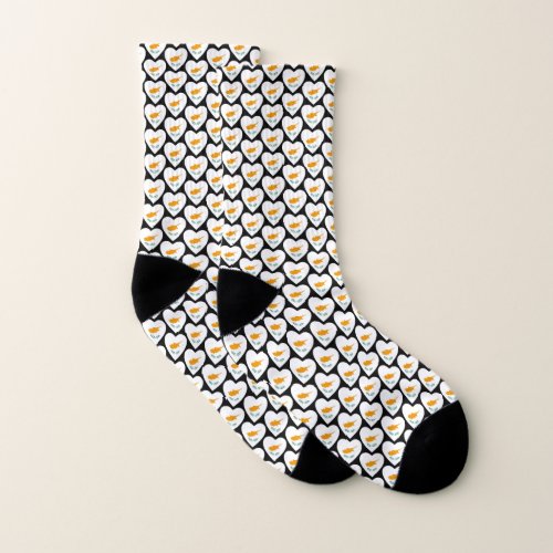 Cyprus Flag Hearts Socks