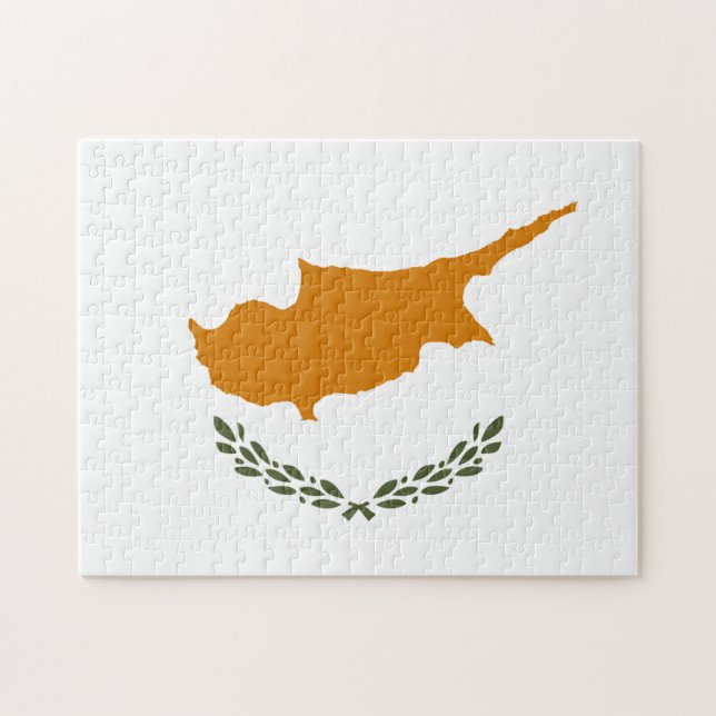 Cyprus Flag Jigsaw Puzzle (Horizontal)