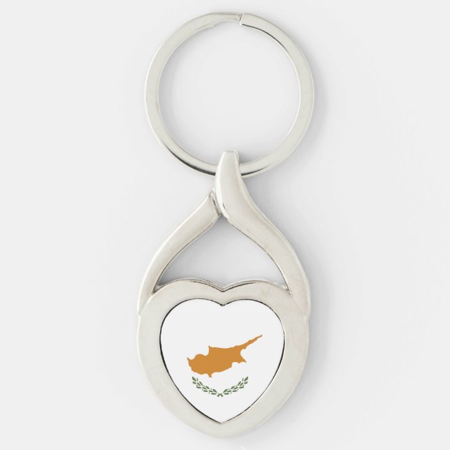 Cyprus flag keychain (Front)