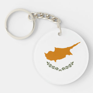 Cyprus Flag Keychain