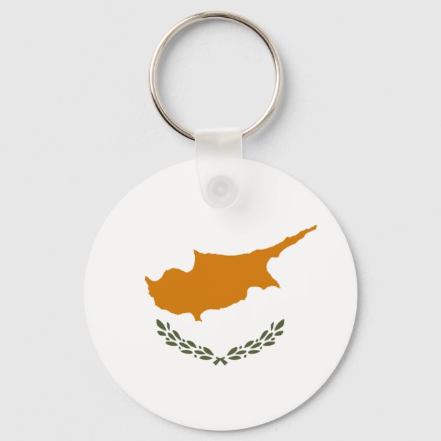 Cyprus Flag Keychain (Front)