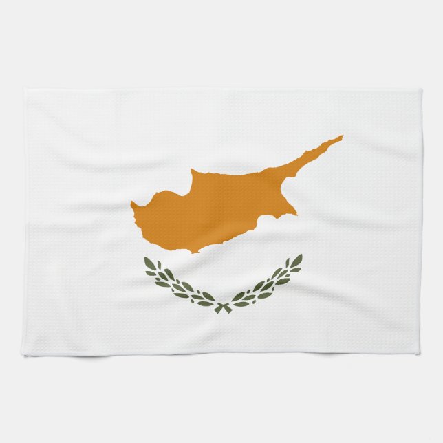 Cyprus Flag Kitchen Towel (Horizontal)