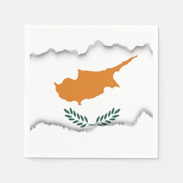 Cyprus Flag Napkins (Front)