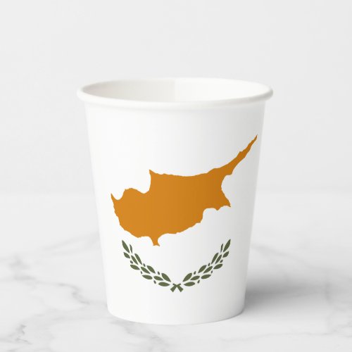 Cyprus Flag Paper Cups