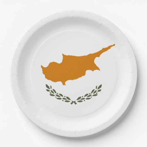 Cyprus Flag Paper Plates