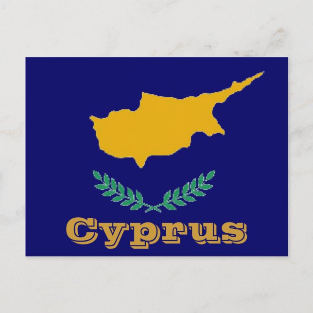 Cyprus flag postcard (Front)