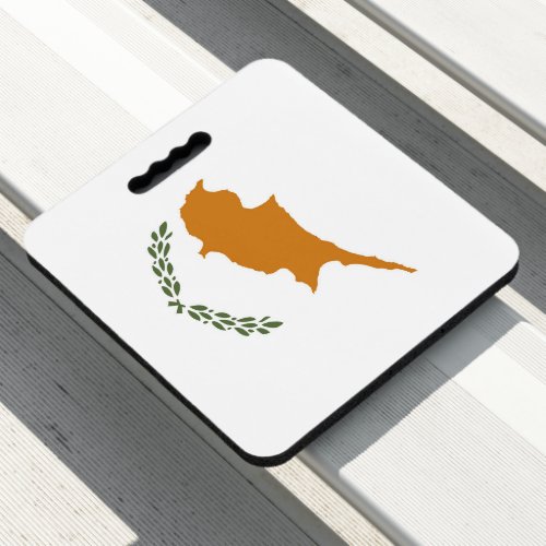 Cyprus flag seat cushion