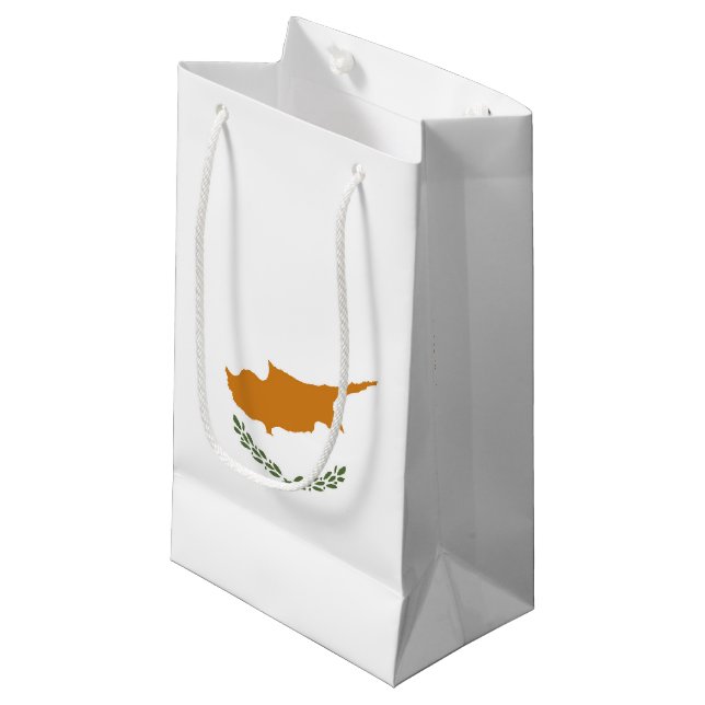 Cyprus flag small gift bag (Front Angled)