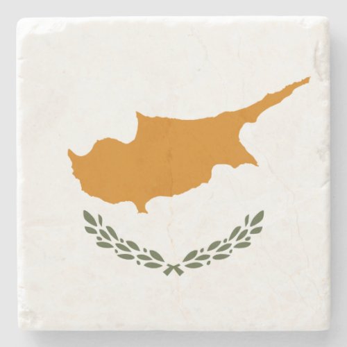 Cyprus Flag Stone Coaster