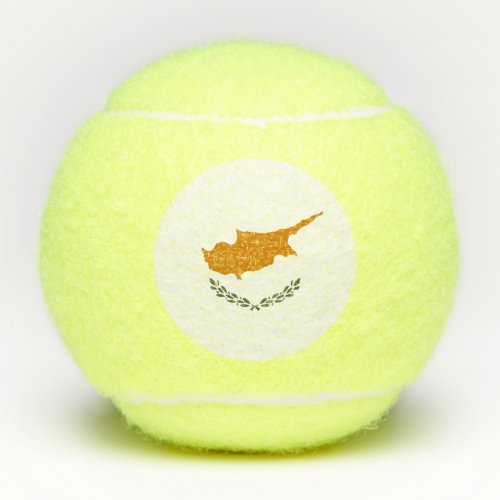 Cyprus Flag Tennis Balls