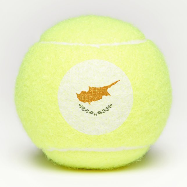 Cyprus Flag Tennis Balls (Front)