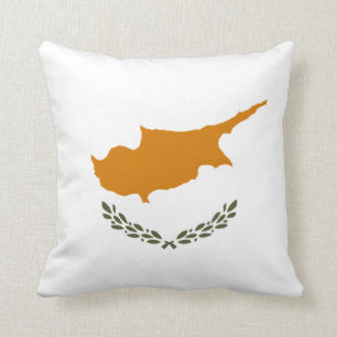 Cyprus Flag Throw Pillow