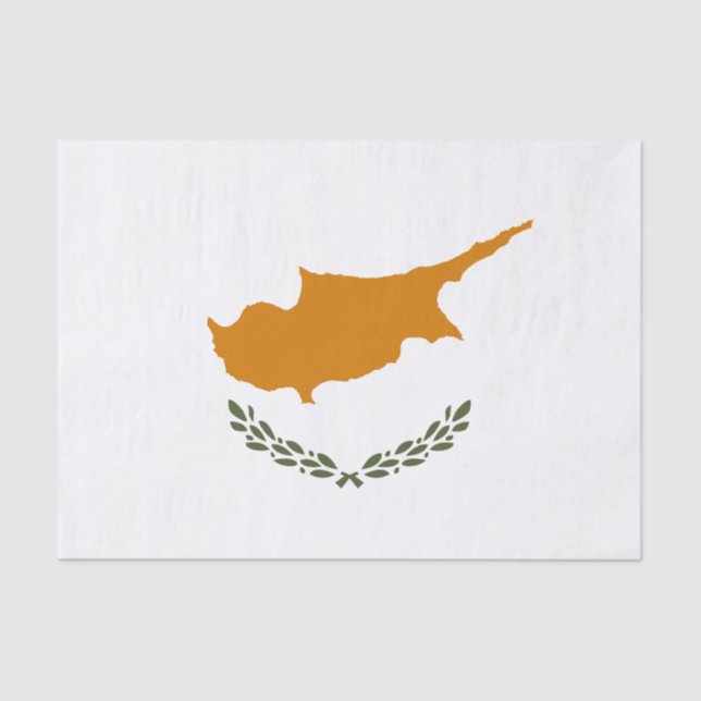 Cyprus Flag Tissue Paper (Front)