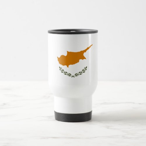 Cyprus Flag Travel Mug