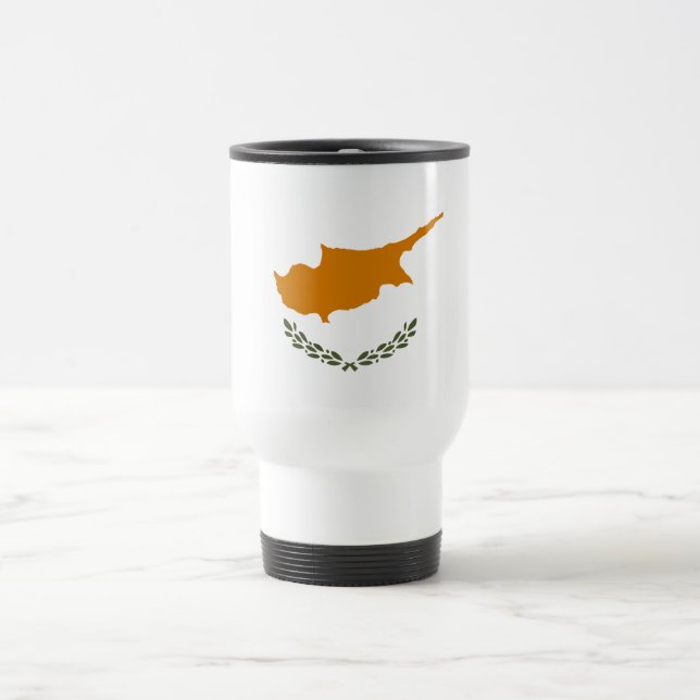 Cyprus Flag Travel Mug (Center)