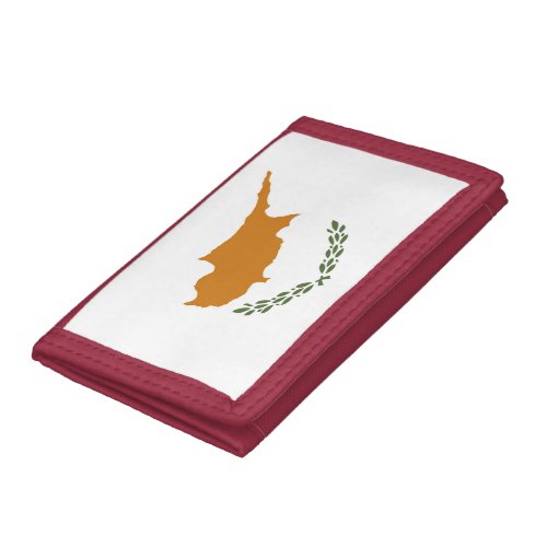 Cyprus flag trifold wallet