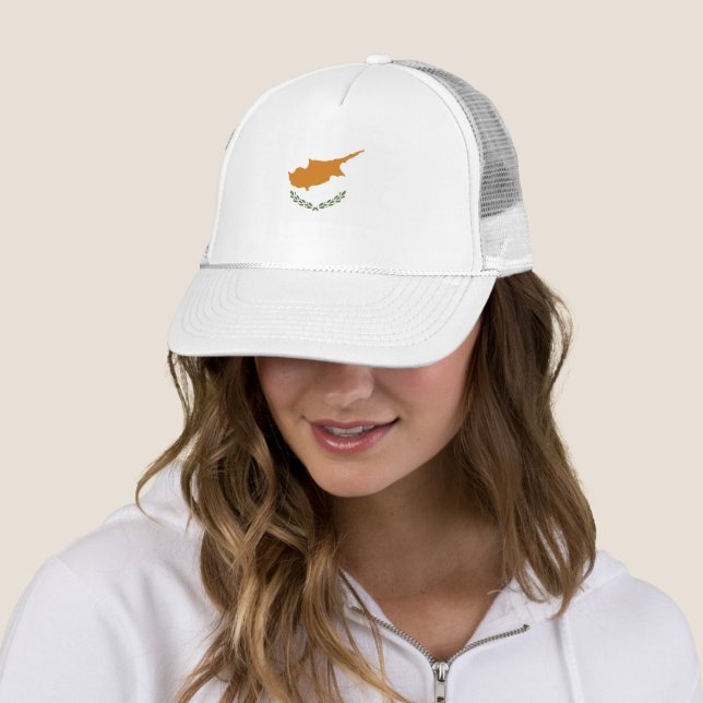 Cyprus flag trucker hat (In Situ)
