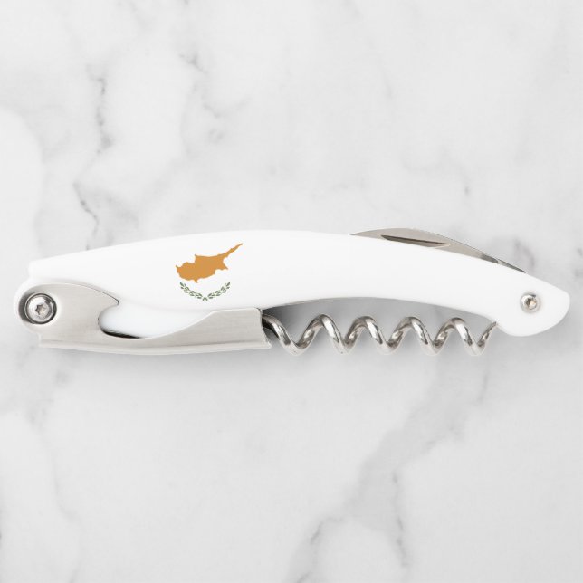 Cyprus flag waiter's corkscrew (Front)