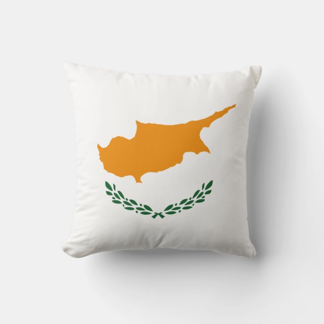 Cyprus Flag x Flag Pillow (Front)