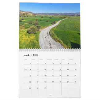 Cyprus from above Calendar