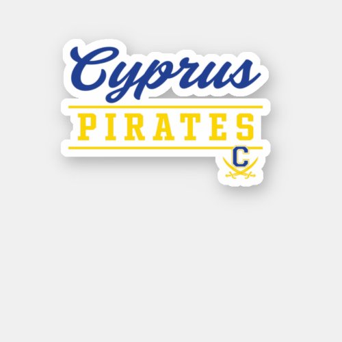 Cyprus High School Pirates  Sticker