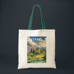 Cyprus Illustration Travel Art Vintage Tote Bag<br><div class="desc">Cyprus in a vector art style. From exploring the archaeological wonders of Paphos to relaxing on the golden sands of Ayia Napa,  Cyprus combines cultural treasures and outdoor adventures in a stunning setting.</div>