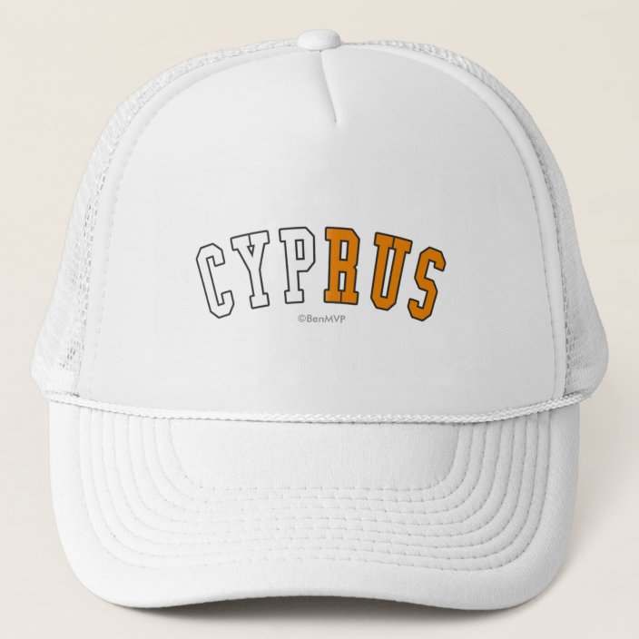 Cyprus in National Flag Colors Trucker Hat