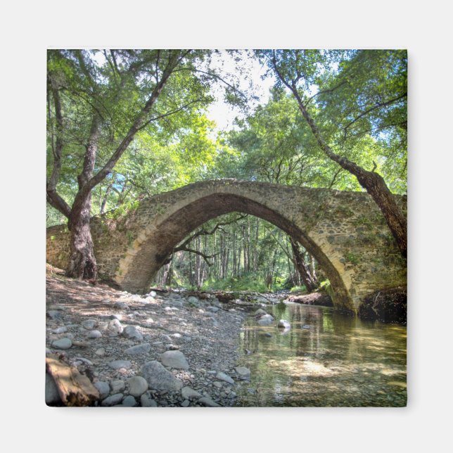 Cyprus kelefos medieval bridge venetian architectu magnet (Front)